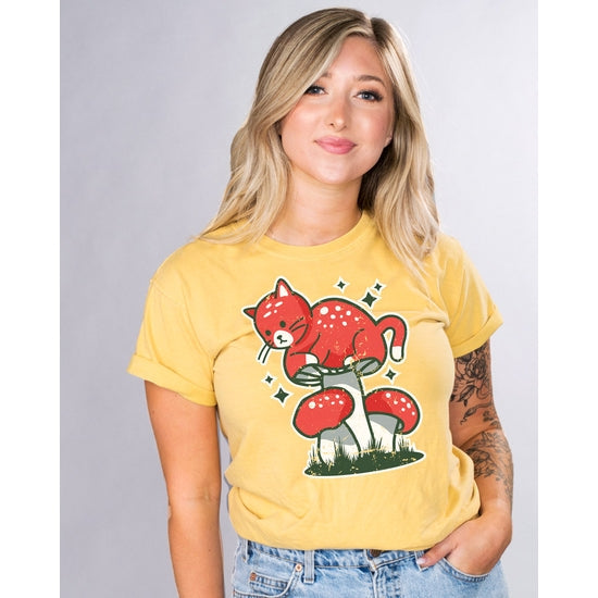 Mushroom Cat Unisex Tee
