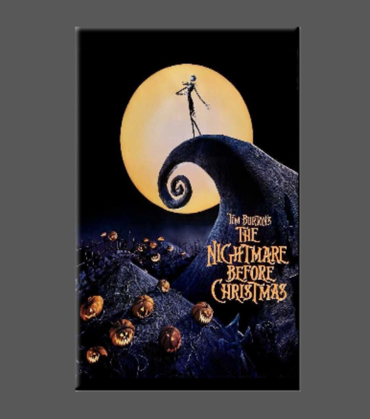 Nightmare Before Christmas 90s Horror Tim Burton Magnet