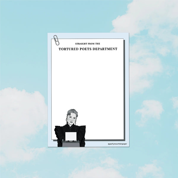 TTPD Taylor Swift Notepad