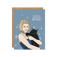 Sabrina The Teenage Witch Have a Magical Birthday 90's Pop Culture Birthday Greeting Card