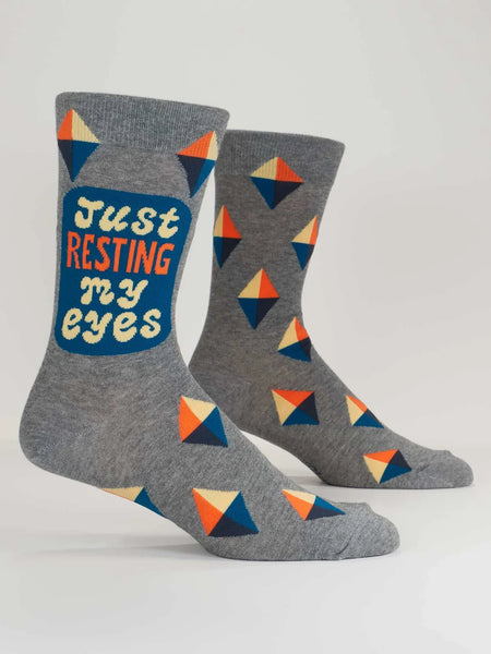 Just Resting My Eyes Men’s Crew Socks