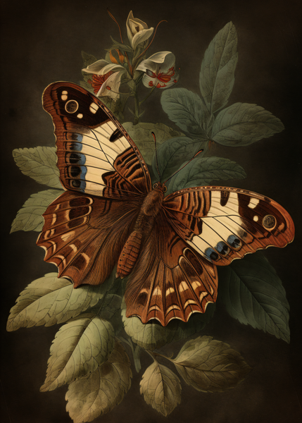 The Moth Dark Academia Art Print 5x7