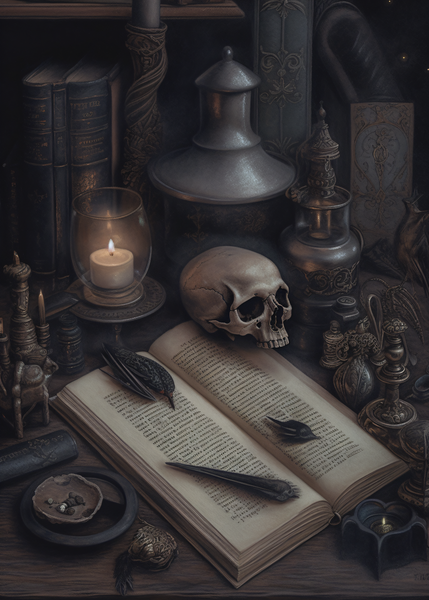 Alchemy Dark Academia Art Print 5x7