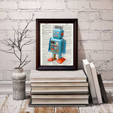 Retro Robot Dictionary Print