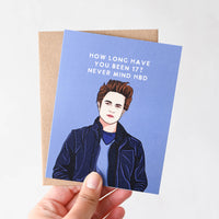 Edward Cullen Twilight 17 Pop Culture Birthday Greeting Card