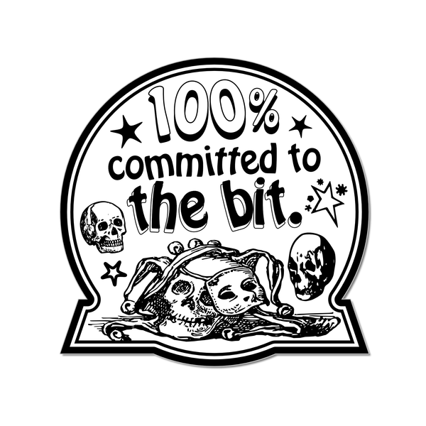 Committed To The Bit Die-Cut Sticker