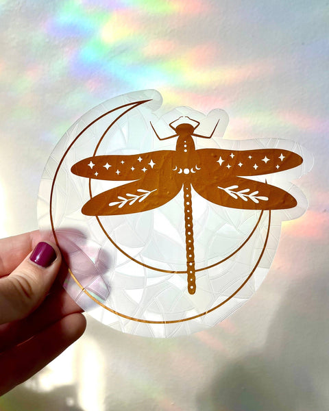 Dragonfly Suncatcher Sticker