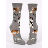 People I Love: Cats Womens Crew Length Socks