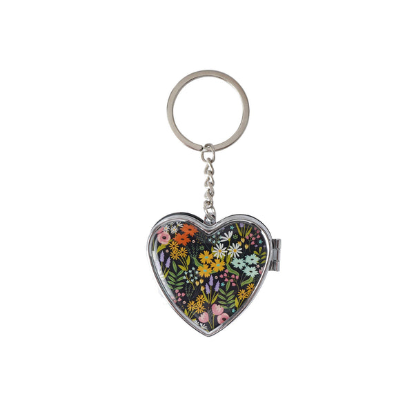The Flower Market Heart Pill Box Keyring