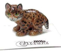 Whiskers Bobcat Kitten Porcelain Miniature