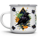 Autumn Harvest Raven Enamel Camp 12oz