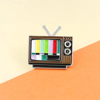 Old School TV Enamel Pin