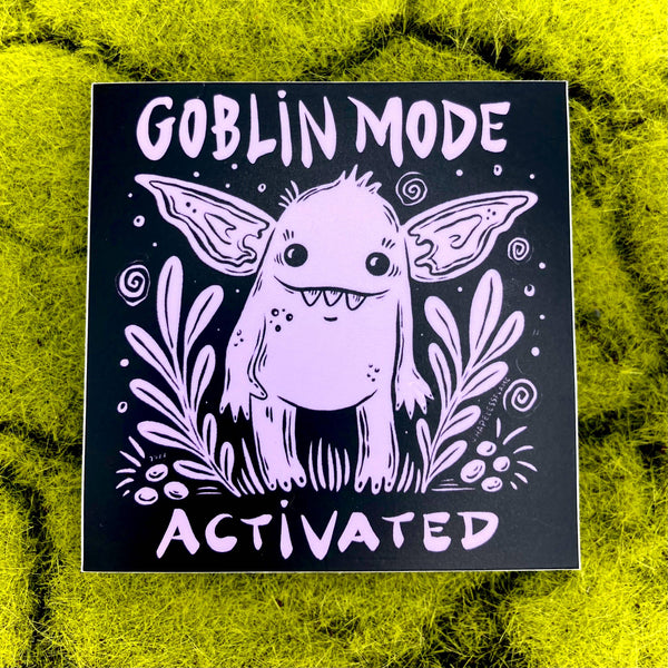 Shapeless Flame Goblin Mode Activated Vinyl Sticker