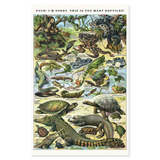 Reptiles Risograph Poster