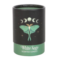 Dark Forest Luna Moth White Sage Candle