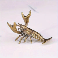 Brass Lobster Miniature Figurines