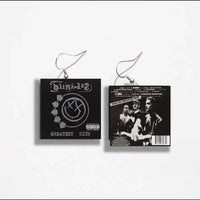 Blink 182 Greatest Hits Miniature Vinyl Earrings