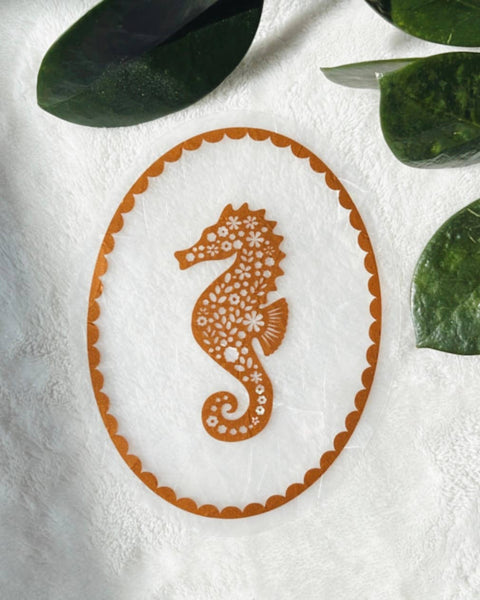 Seahorse Suncatcher Sticker
