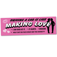 Making Love Bumper Sticker