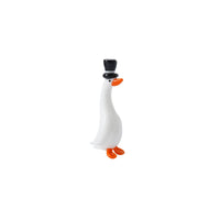 Artisan Glass Duck With Top Hat In Gift Box