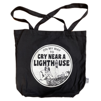 Cry Near a Lighthouse Jumbo Tote Bag