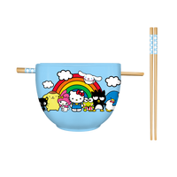 Hello Kitty and Friends Ramen Bowl with Chopsticks