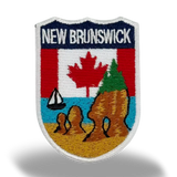 New Brunswick Crest Iron on Patch - Hopewell Rocks