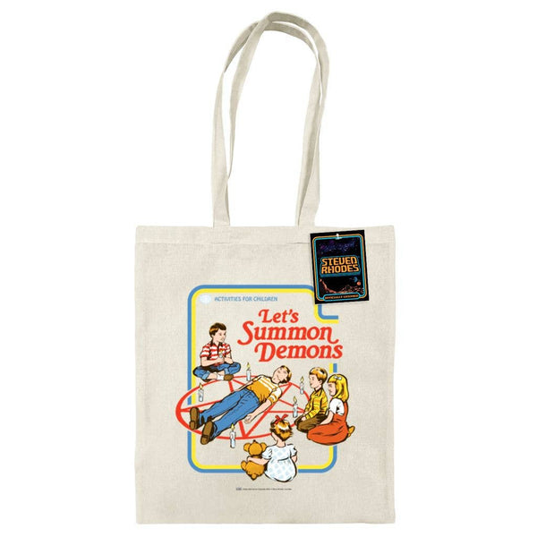 STEVEN RHODES (LET'S SUMMON DEMONS)  NATURAL TOTE BAG