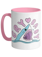 Pink Cry Baby Shark Mug