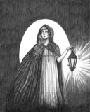 Caitlin McCarthy The Lightbringer Fine Art Print - Gothic Hermit Tarot Card: 8x10"