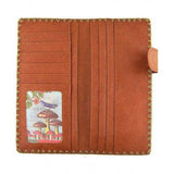 Moroccan Pattern Vegan Leather Large Embroidered Wallet