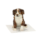 Auburn Red Shepherd Porcelain Figurine, Miniature
