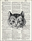 Cheshire Cat Dictionary Print