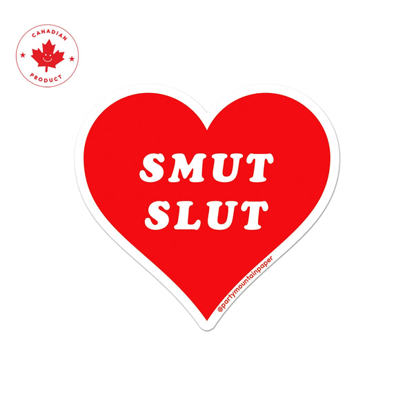 Smut Slut Heart Vinyl Sticker