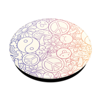 Peace And Love Gradient Pop Socket