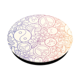 Peace And Love Gradient Pop Socket