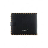 Polish flower embossed vegan leather bifold medium wallet