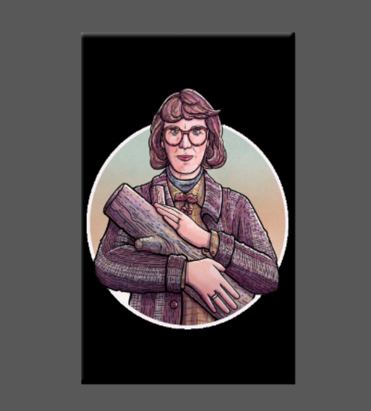 Twin Peaks Log Lady Magnet