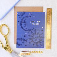 You Are Magic Moon & Sun Celestial Greeting Card