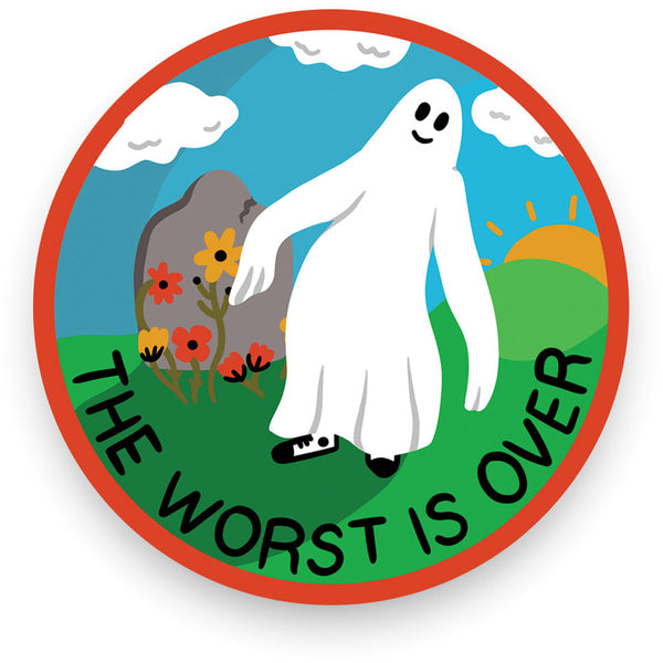 The Worst is Over Vinyl Sitcker