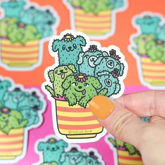 Cactus Pups Vinyl Sticker