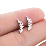 Tiny Leaf Branch Studs