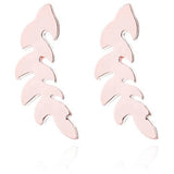 Tiny Leaf Branch Studs