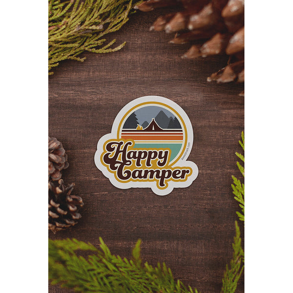 Happy Camper vinyl sticker