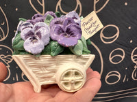 Pansies Trinket Box