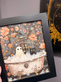Framed Bathroom Ghost Art Prints
