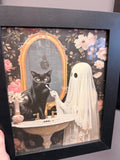 Framed Bathroom Ghost Art Prints
