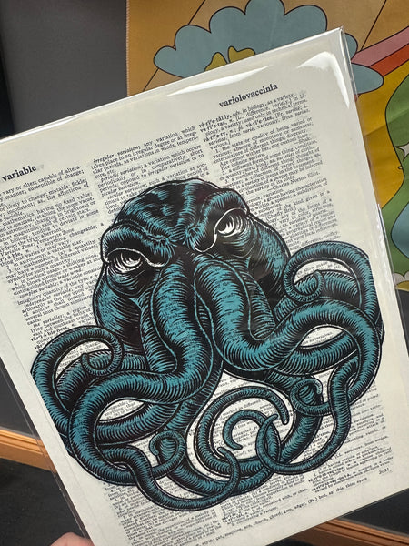 Blue Cthulhu Dictionary Print