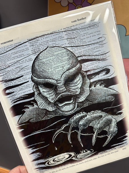 Swamp Creature Dictionary Print