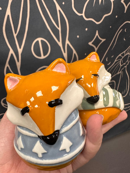 Winter Fox Salt & Pepper Shakers